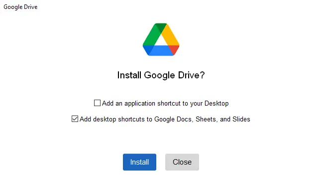 Install Google Drive