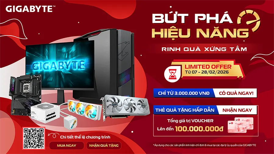 GIGABYTE Promotion Khuyến mãi GIGABYTE 2026
