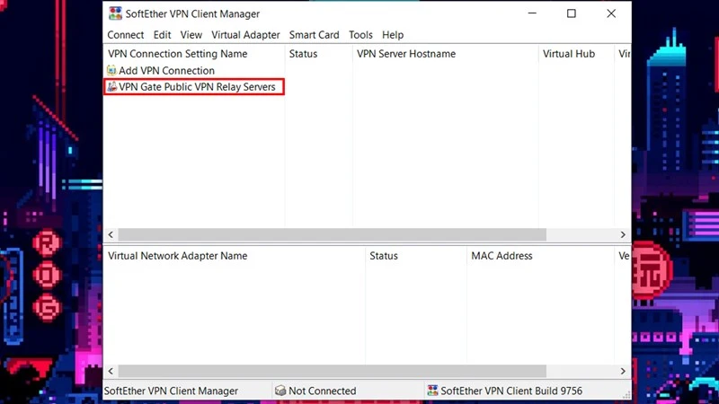 Cài đặt VPN Gate Mở VPN Gate Public VPN Relay Servers