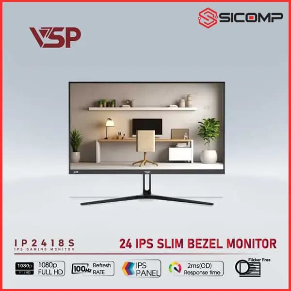 MÀN HÌNH VSP IPS IP2418S - 100HZ - 2MS