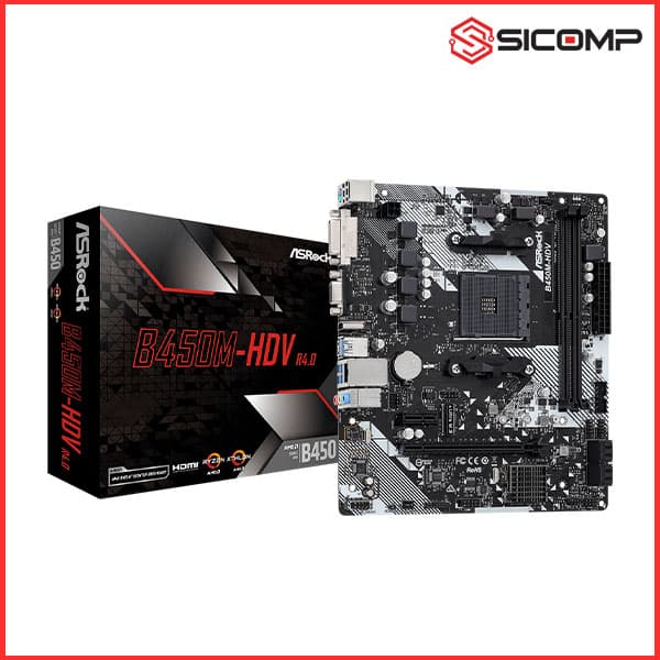 MAINBOARD ASROCK B450M-HDV R4.0