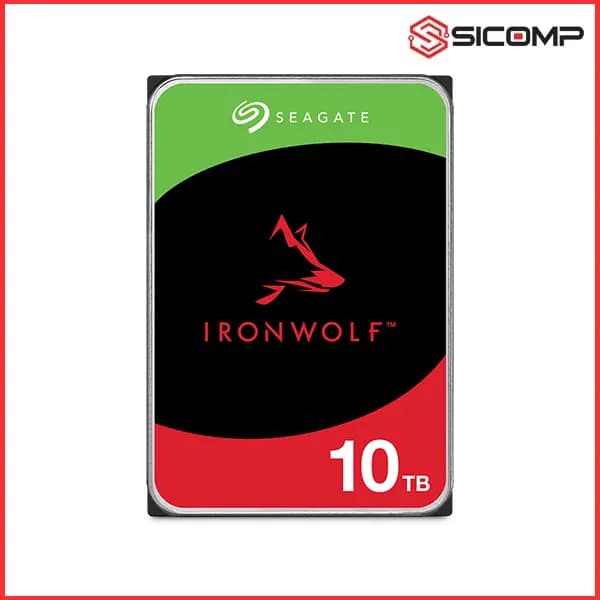 Ổ CỨNG HDD SEAGATE IRONWOLF 10TB ST10000VN000 (3.5 INCH/ 7200 RPM/ CACHE 256MB/ SATA 3)