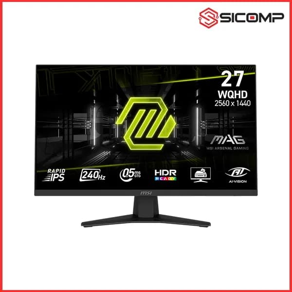 MÀN HÌNH GAMING MSI MAG 274QF X24 (27 INCH - WQHD - RAPID IPS - 240HZ - 0.5MS - PHẲNG)
