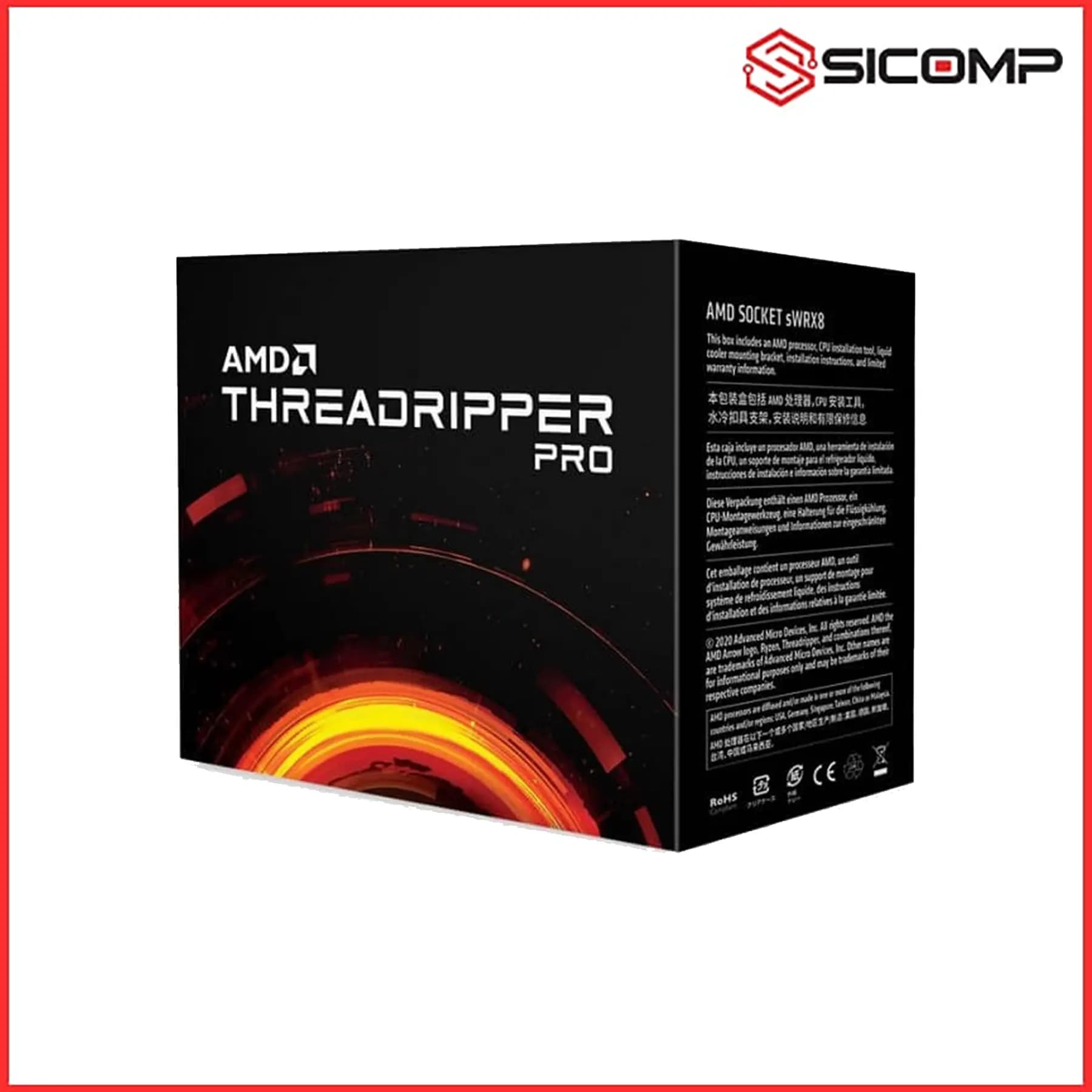 CPU AMD THREADRIPPER PRO 3955WX LIKE NEW (3.90GHZ TURBO UP TO 4.30GHZ, 16 NHÂN 32 LUỒNG, STRX8)