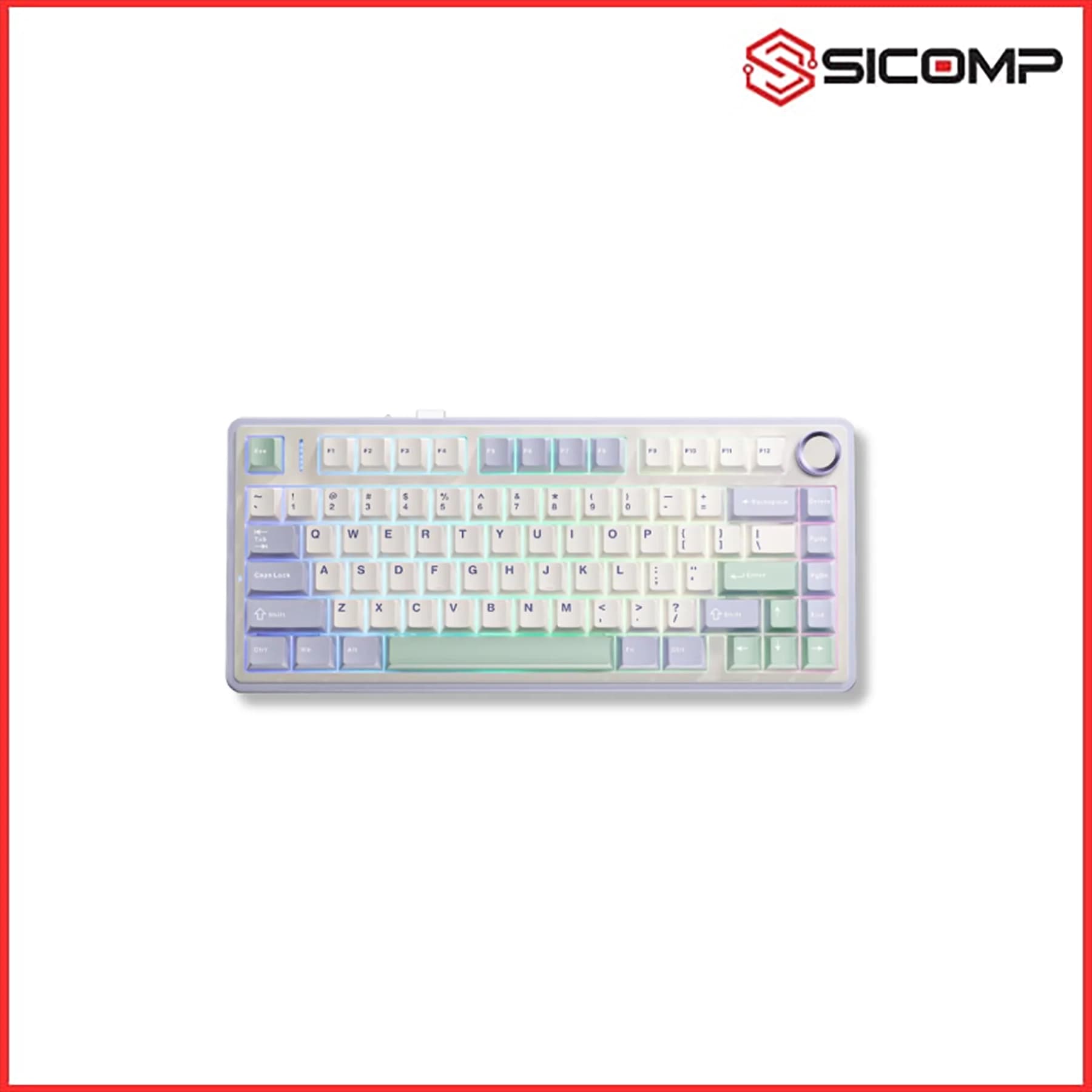 BÀN PHÍM AULA F75 ICE GREEN