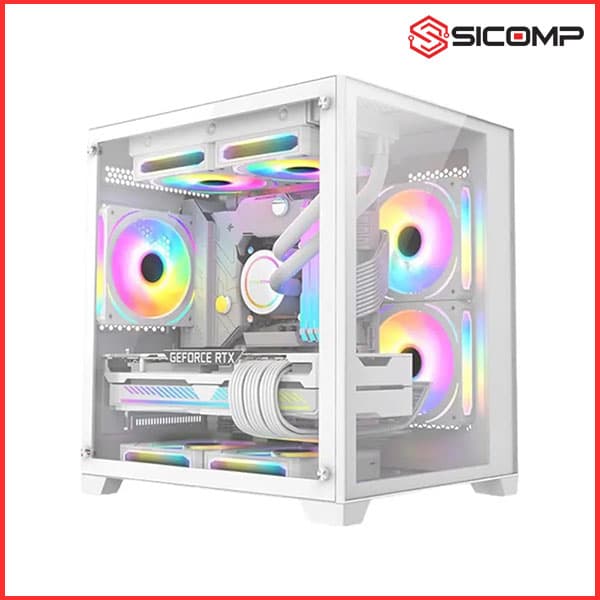 VỎ CASE SPATAN P3000 WHITE, BỂ CÁ (NO FAN)