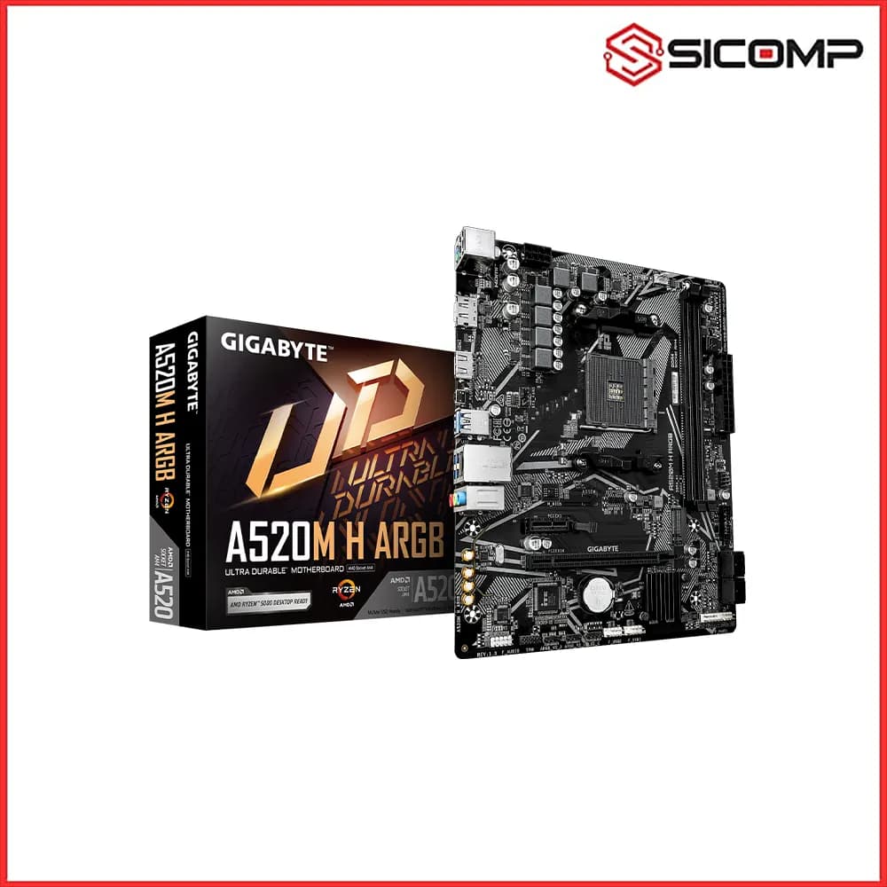 MAINBOARD GIGABYTE A520M H ARGB