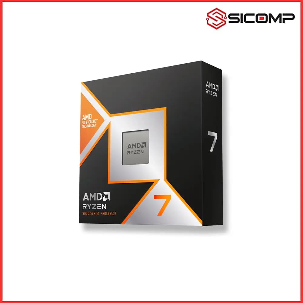 CPU AMD RYZEN 7 9850X3D (UP TO 5.6 GHZ, 96MB CACHE, 8 NHÂN 16 LUỒNG, AM5)