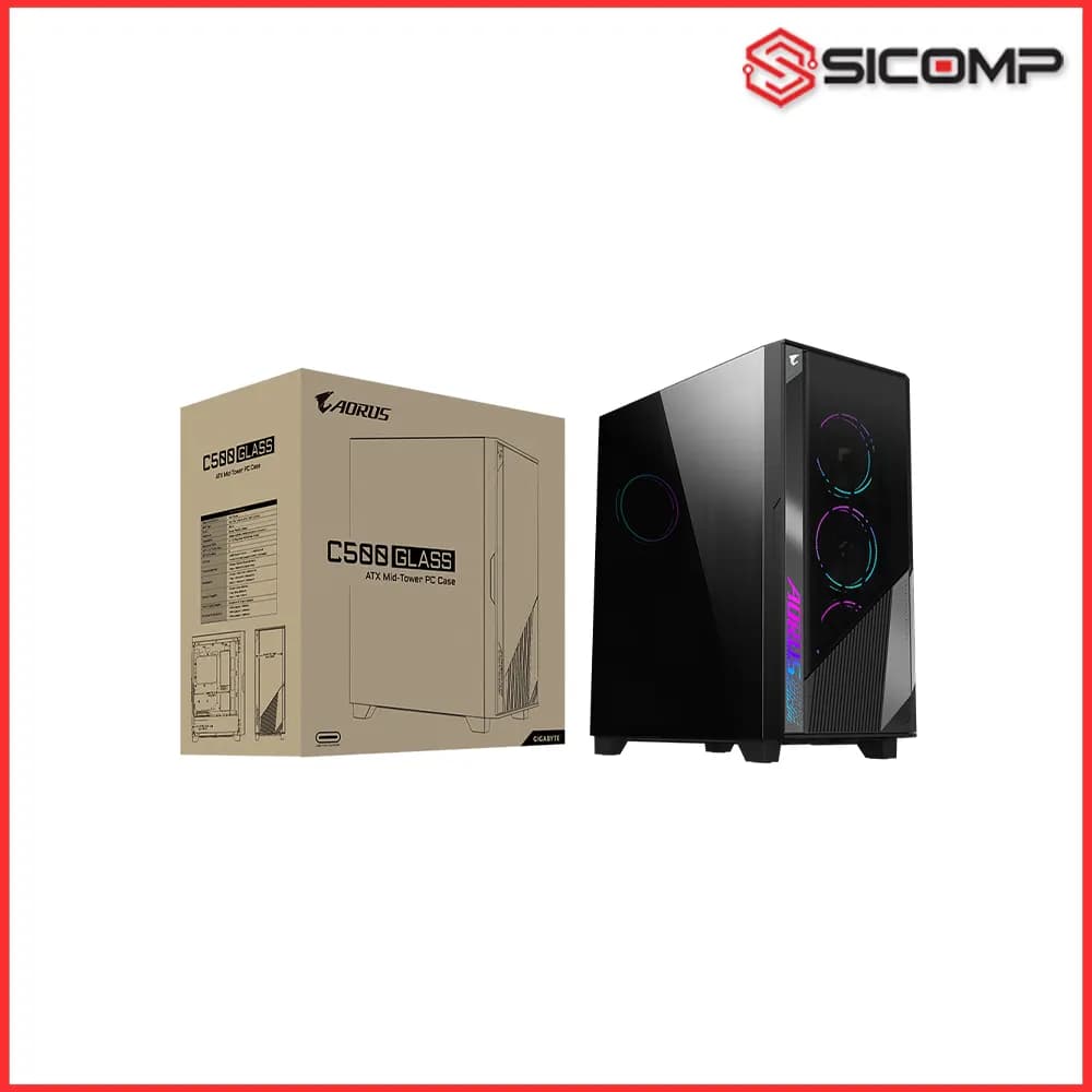 VỎ CASE GIGABYTE AORUS C500 GLASS
