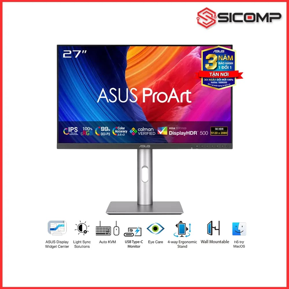 MÀN HÌNH ASUS PROART PA27JCV (27 INCH / 5K / IPS / 60HZ)