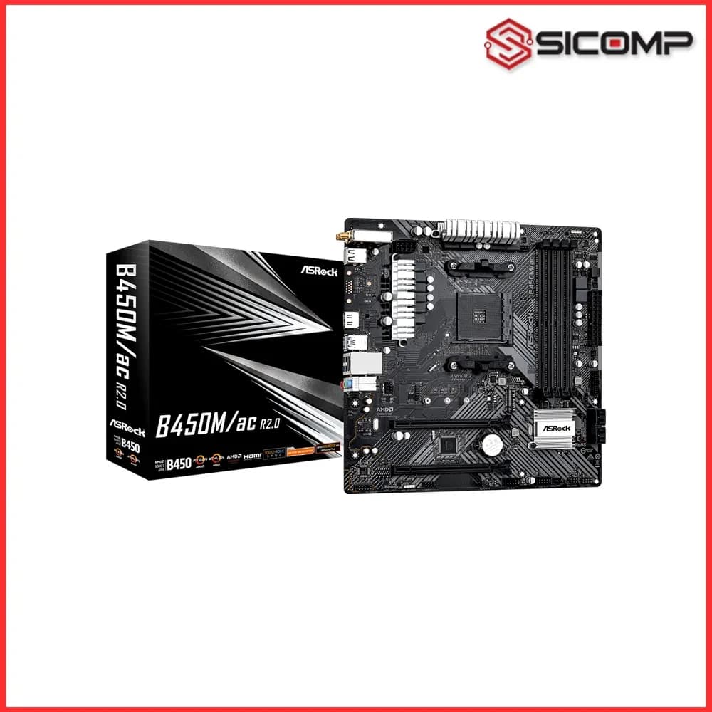 MAINBOARD ASROCK B450M/AC R2.0