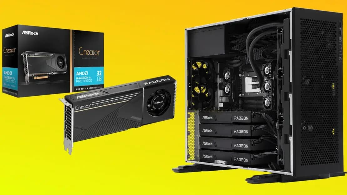 ASRock Rack Ra Mắt Siêu Máy Trạm Trang Bị 4 GPU Radeon AI PRO R9700 Cùng Threadripper Pro 7000