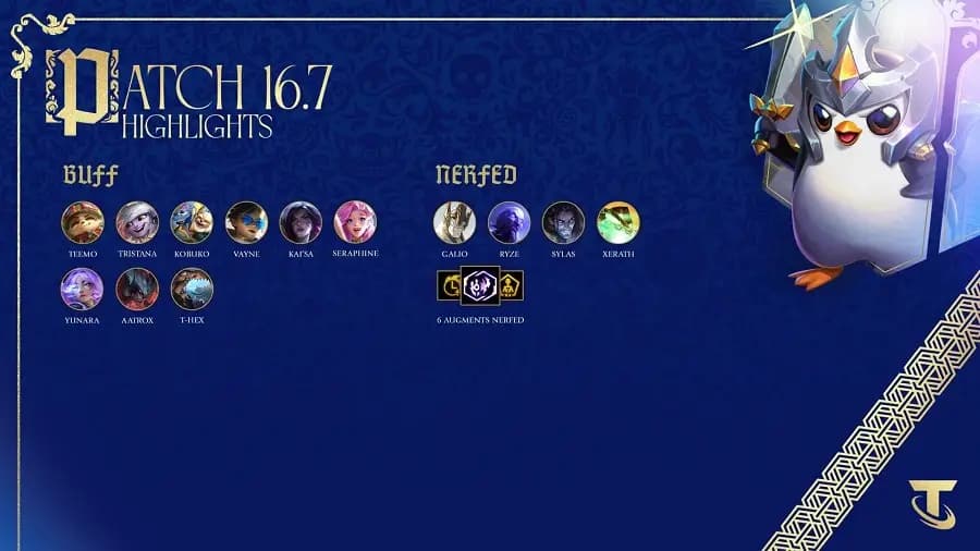 Chi tiết bản cập nhật DTCL 16.7 mới nhất - Chỉnh sửa nhỏ trước thềm giải đấu