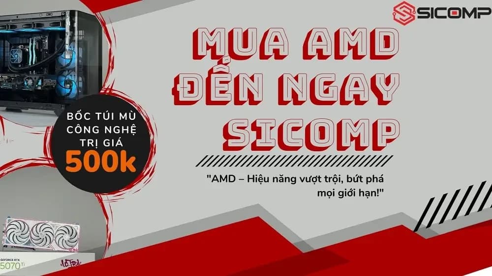 Banner khuyến mãi Sicomp Computer – PC AI, Workstation, Server