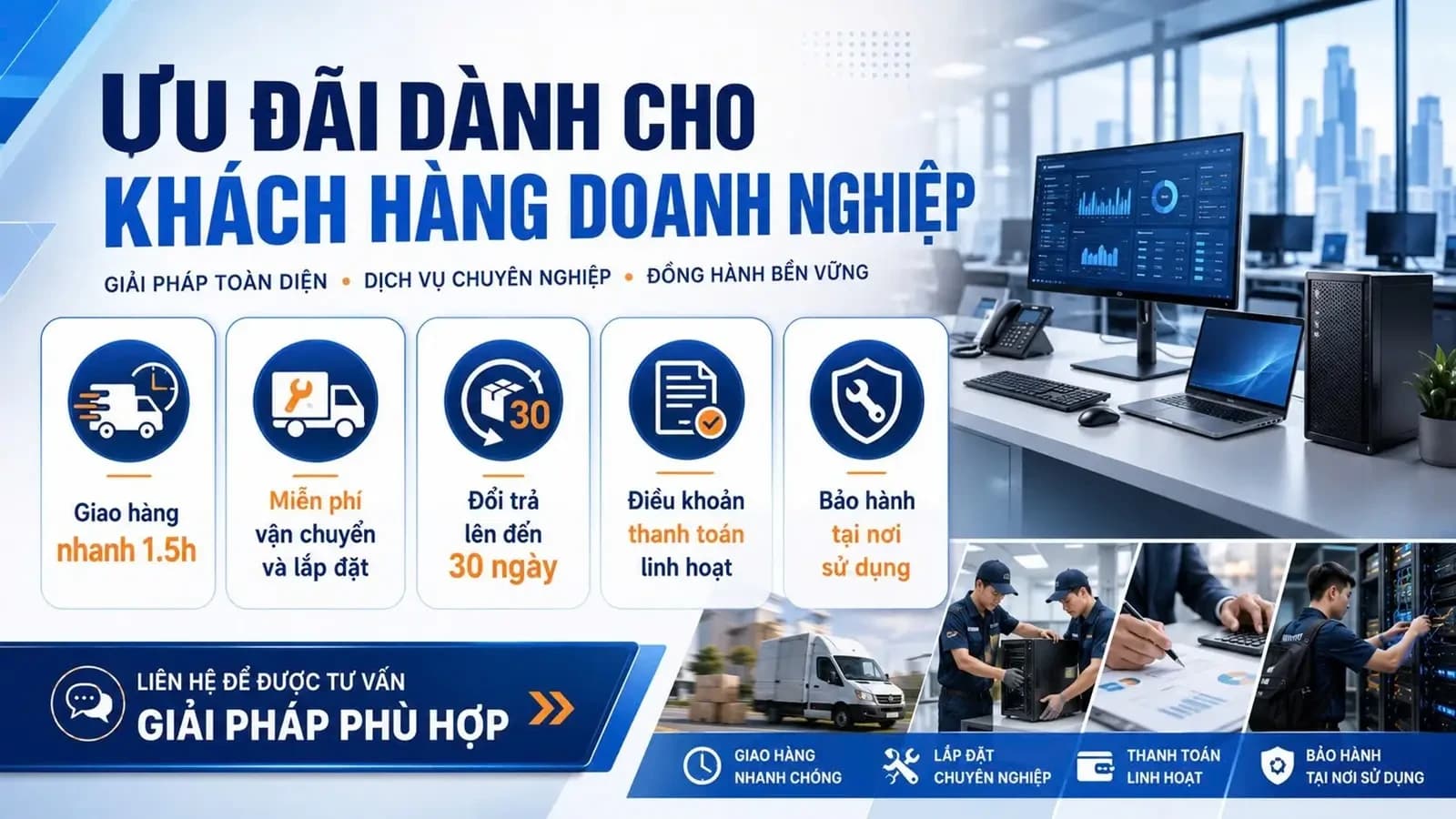 Banner khuyến mãi Sicomp Computer – PC AI, Workstation, Server