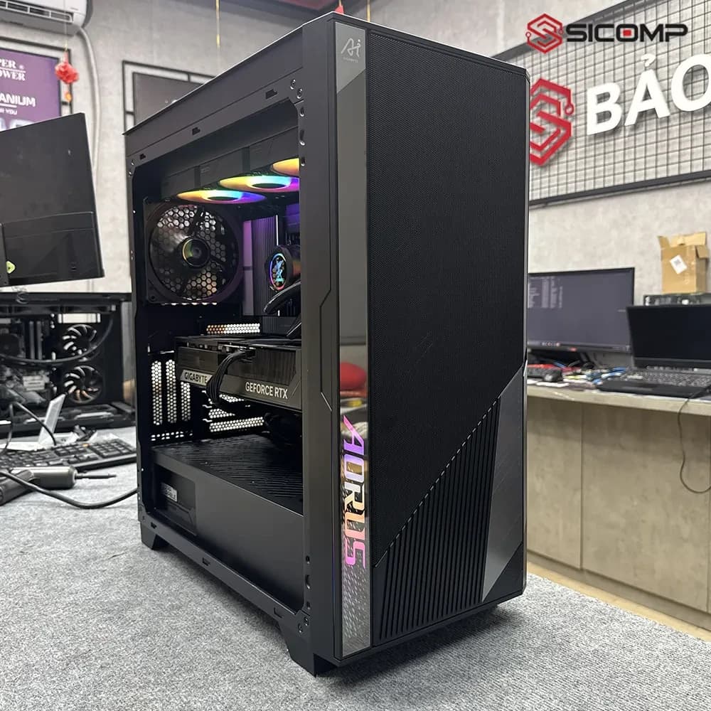 MÁY TÍNH GIGABYTE AI TOP 100 Z890 (U9 285K/ 128GB DDR5/320GB SSD/2TB SSD/RTX 5090/ĐEN)