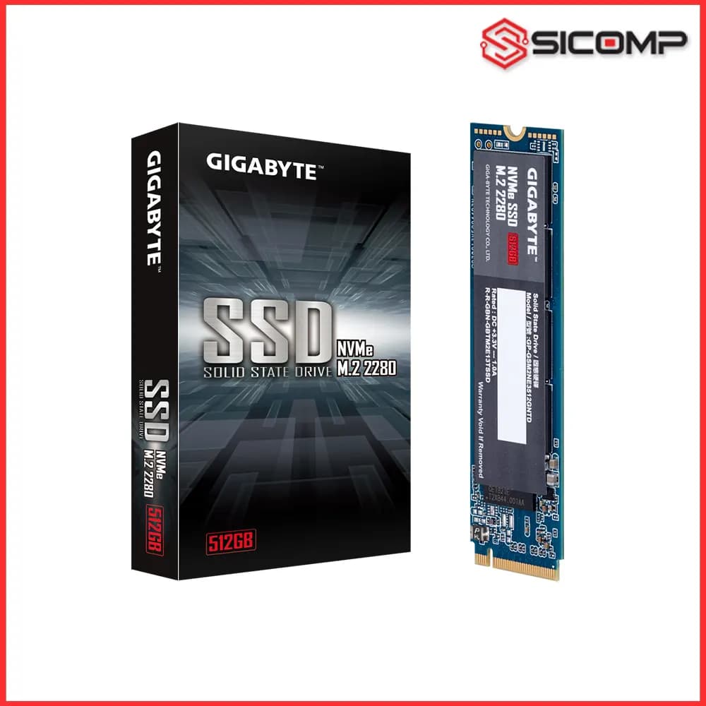 Ổ CỨNG SSD GIGABYTE 512GB M2 2280 NVMe PCI 3.0 X4 G3NVME512G