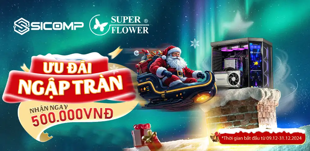 Sicomp x Super Flower Giáng Sinh