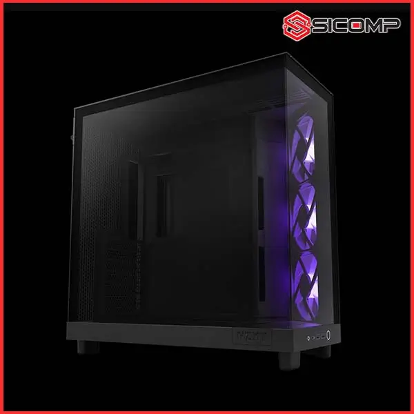 VỎ CASE NZXT H6 FLOW RGB ALL BLACK (ATX | MID TOWER | MÀU ĐEN), Picture 2