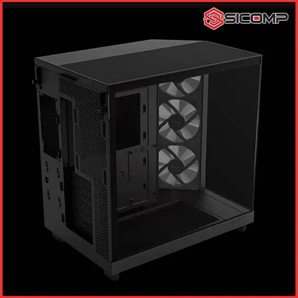 VỎ CASE NZXT H6 FLOW RGB ALL BLACK (ATX | MID TOWER | MÀU ĐEN), Picture 4