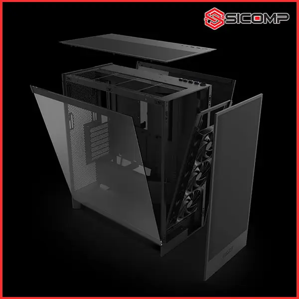 VỎ CASE NZXT H7 FLOW ALL BLACK (2024) (MID TOWER/ MÀU ĐEN), Picture 5