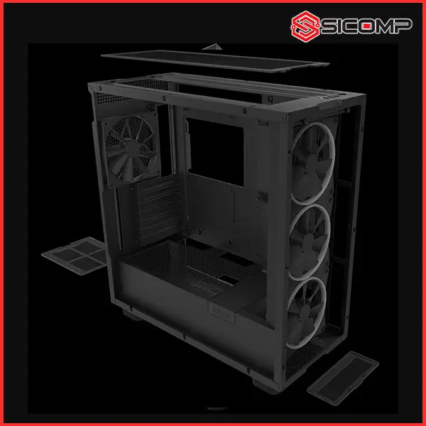 VỎ CASE NZXT H7 ELITE BLACK (MID TOWER | MÀU ĐEN) (CM-H71EB-01), Picture 4