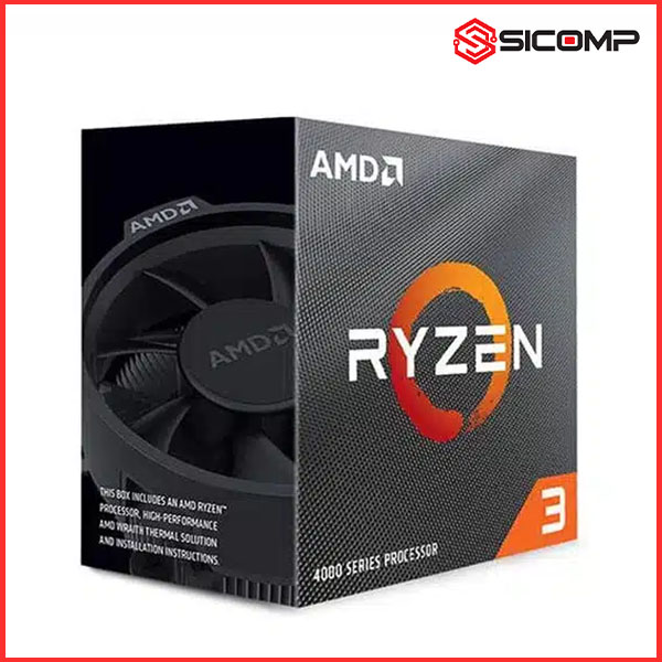 CPU AMD RYZEN 3 4300G (3.8 GHZ UP TO 4.0 GHZ 6MB 4 CORES, 8 THREADS 65W, SOCKET AM4), Picture 1