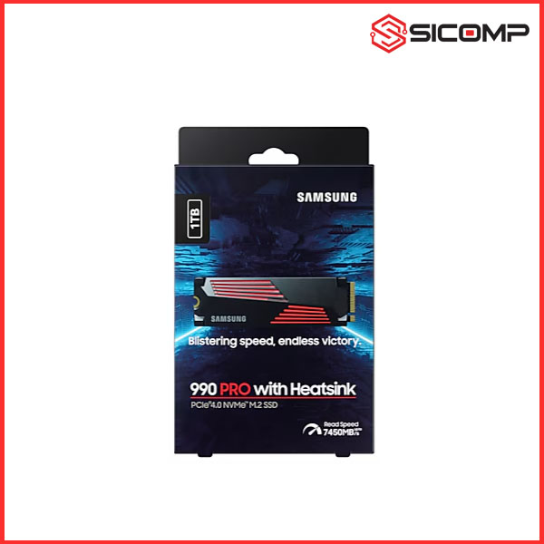 Ổ CỨNG SSD SAMSUNG 990 PRO 1TB PCIE GEN 4.0 x 4 NVME WITH HEATSINK MZ-V9P1T0CW, Picture 2