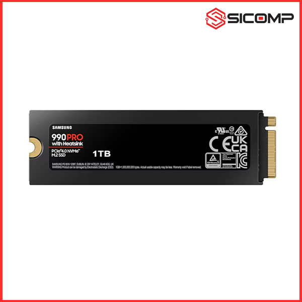 Ổ CỨNG SSD SAMSUNG 990 PRO 1TB PCIE GEN 4.0 x 4 NVME WITH HEATSINK MZ-V9P1T0CW, Picture 3