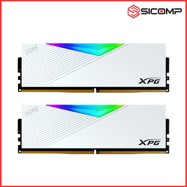 RAM ADATA XPG LANCER RGB WHITE (EXPO/XMP 3.0) - 32GB (2x16GB) 6000MHz DDR5 | CL30, Picture 1