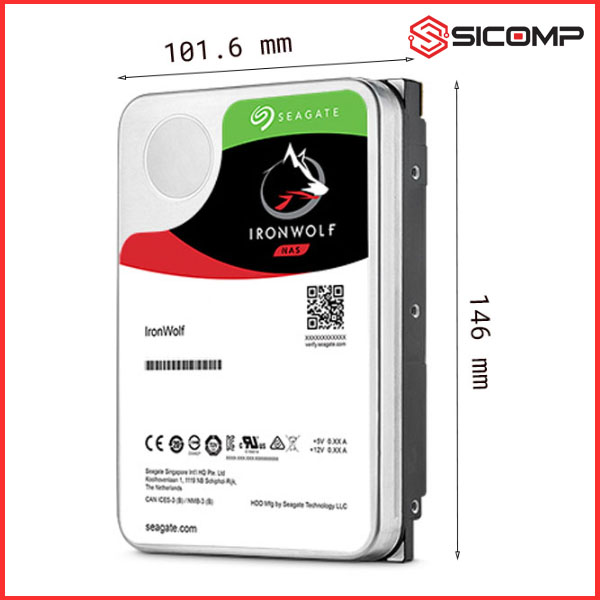 Ổ CỨNG HDD SEAGATE IRONWOLF 8TB 3.5 INCH, 7200RPM, SATA, 256MB CACHE, Picture 2