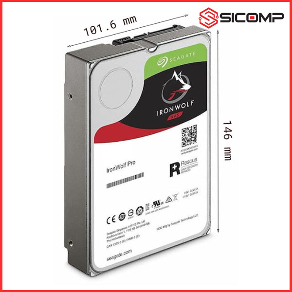 Ổ CỨNG HDD SEAGATE IRONWOLF PRO 10TB(7200 RPM 256MB CACHE 3.5 INCH SATA3), Picture 2