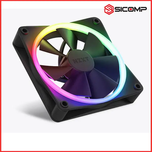 FAN NZXT F120RGB BLACK - TRIPLE (PACK 3 FAN RGB 120MM/ CÓ HUB), Picture 2