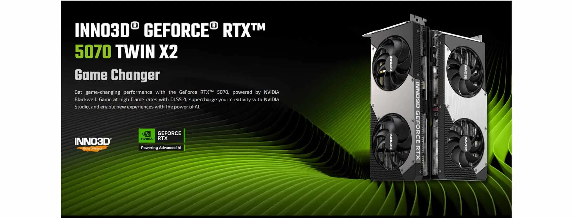 Card màn hình INNO3D GeForce RTX 5070 TWIN X2