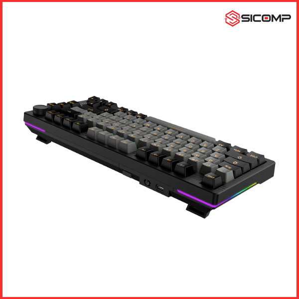 BÀN PHÍM CƠ DAREU EK75 PRO TRIPLE MODE BLACK GOLDEN DREAM SWITCH, Picture 6