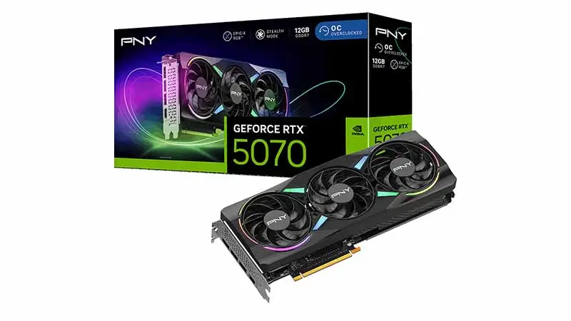 CARD MÀN HÌNH PNY GEFORCE RTX 5070Ti ARGB EPIC-X RGB OC TRIPLE FAN