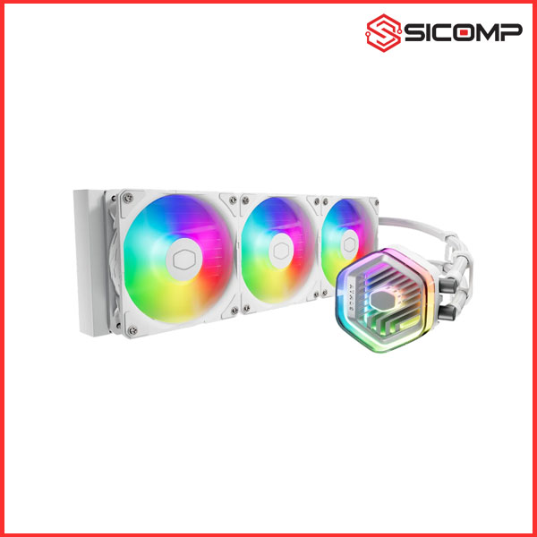 TẢN NHIỆT NƯỚC COOLER MASTER MASTERLIQUID 360 ATMOS ARGB WHITE, Picture 1