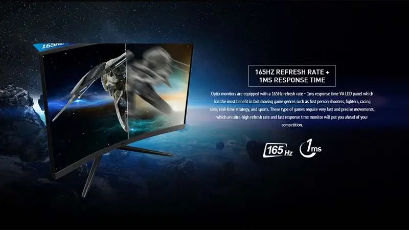 MÀN HÌNH GAMING MSI OPTIX MAG272CQR (27 INCH - WQHD- IPS - 165HZ - 1MS - CONG)