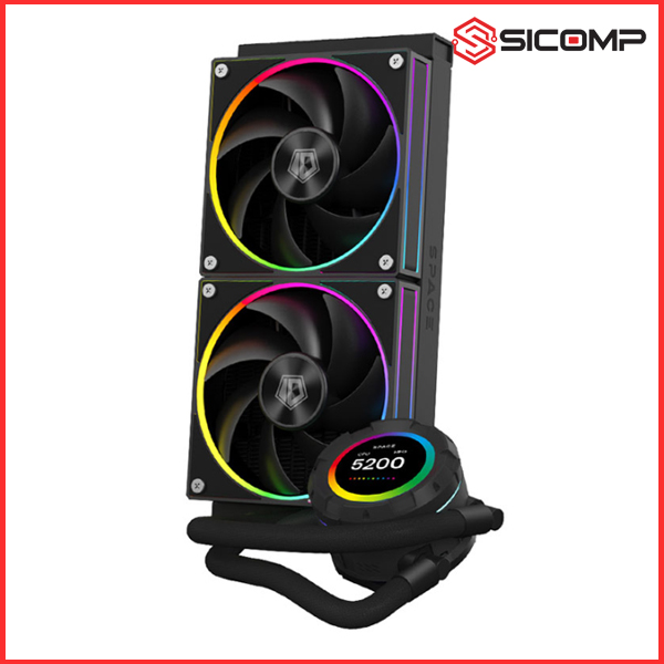 TẢN NHIỆT NƯỚC ID-COOLING SPACE SL240 ARGB (RAD 240MM/QUẠT ARGB/MÀU ĐEN) (LCD HIỂN THỊ THÔNG SỐ), Picture 2