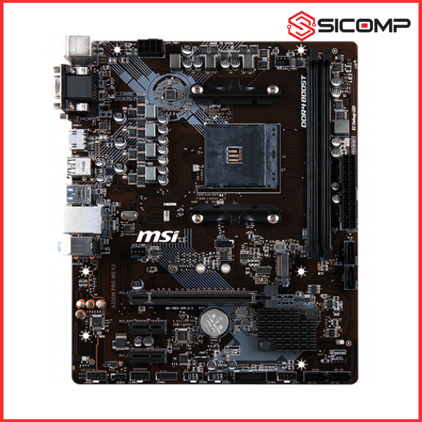 MAINBOARD MSI A320M PRO-M2 V2 (Chipset AMD A320/ Socket AM4), Picture 2