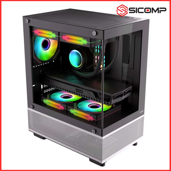 VỎ CASE MIK AETHER BLACK (MATX/MID TOWER/MÀU ĐEN), Picture 2