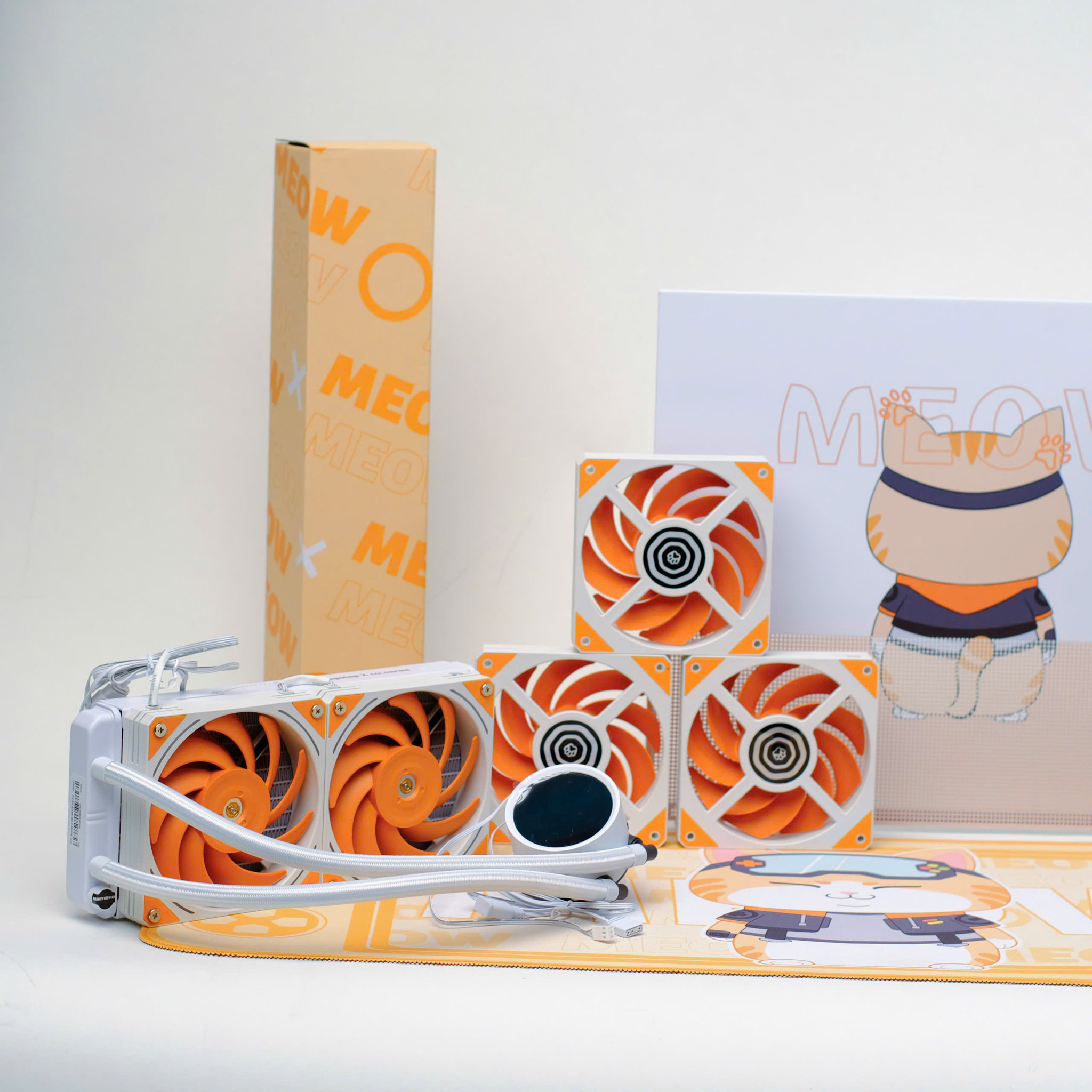 VỎ CASE SEGOTEP MEMPHIS - S MEOW + TẢN 240 / 3 FAN / PANEL LED, Picture 2