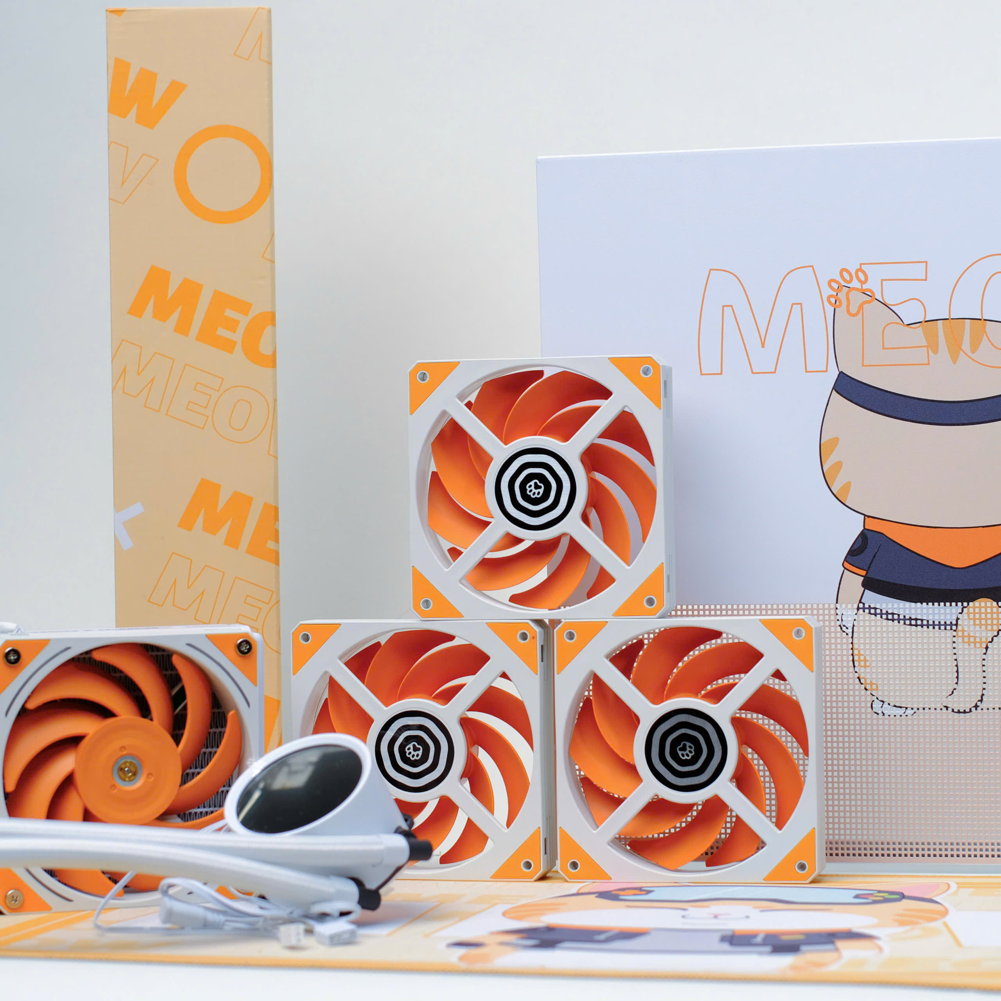 VỎ CASE SEGOTEP MEMPHIS - S MEOW + TẢN 240 / 3 FAN / PANEL LED, Picture 3