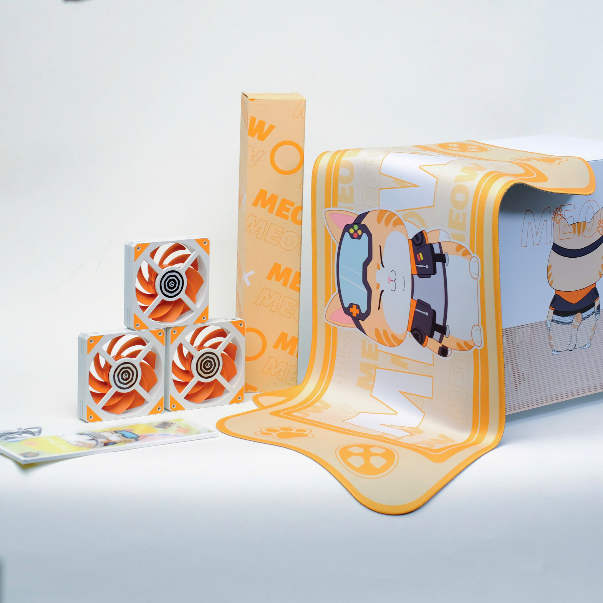 VỎ CASE SEGOTEP MEMPHIS - S MEOW + TẢN 240 / 3 FAN / PANEL LED, Picture 4