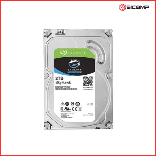 Ổ CỨNG HDD SEAGATE SKYHAWK ST2000VX008 2TB 7200RPM NHẬP KHẨU - FULL VAT, Picture 5