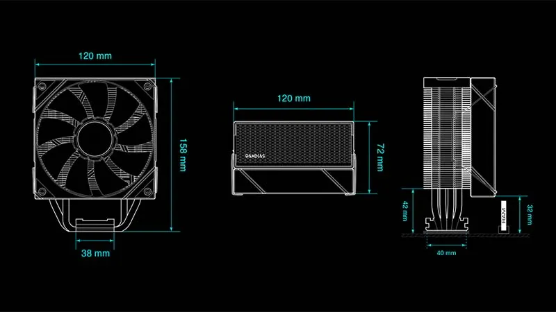 TẢN NHIỆT KHÍ GAMDIAS BOREAS E2-410