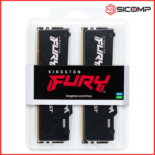 RAM DESKTOP KINGSTON FURY BEAST RGB 32GB (2x16GB) DDR5 5600Mhz, Picture 2