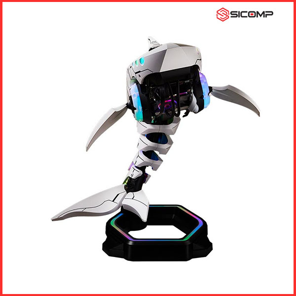 VỎ CASE COOLER MASTER SHARK X - WHITE ( PHIÊN BẢN GIỚI HẠN, KÈM NGUỒN SFX, TẢN NHIỆT NƯỚC AIO), Picture 3