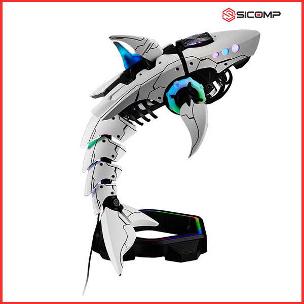 VỎ CASE COOLER MASTER SHARK X - WHITE ( PHIÊN BẢN GIỚI HẠN, KÈM NGUỒN SFX, TẢN NHIỆT NƯỚC AIO), Picture 4