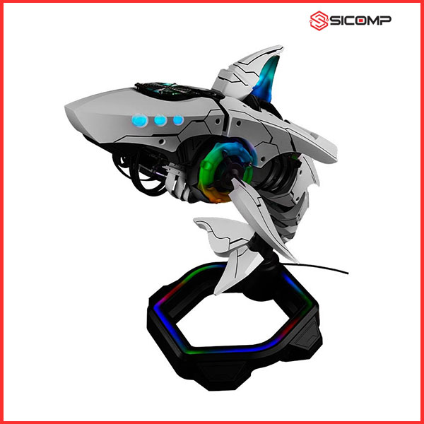 VỎ CASE COOLER MASTER SHARK X - WHITE ( PHIÊN BẢN GIỚI HẠN, KÈM NGUỒN SFX, TẢN NHIỆT NƯỚC AIO), Picture 6